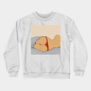 Girl lying galaxy Crewneck Sweatshirt